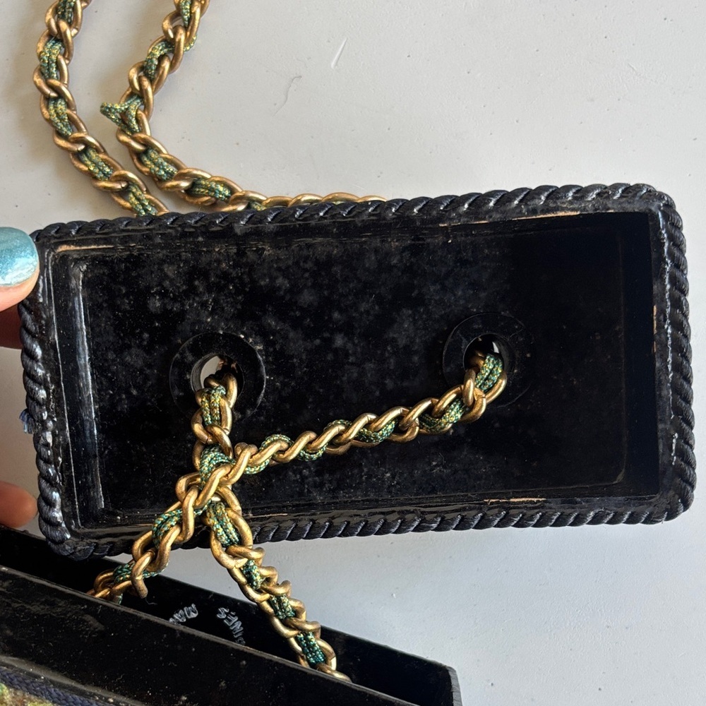 VTG Mary Frances Luxury Crossbody Dragonfly Box Bag Philippines Handmade - Picture 9 of 10